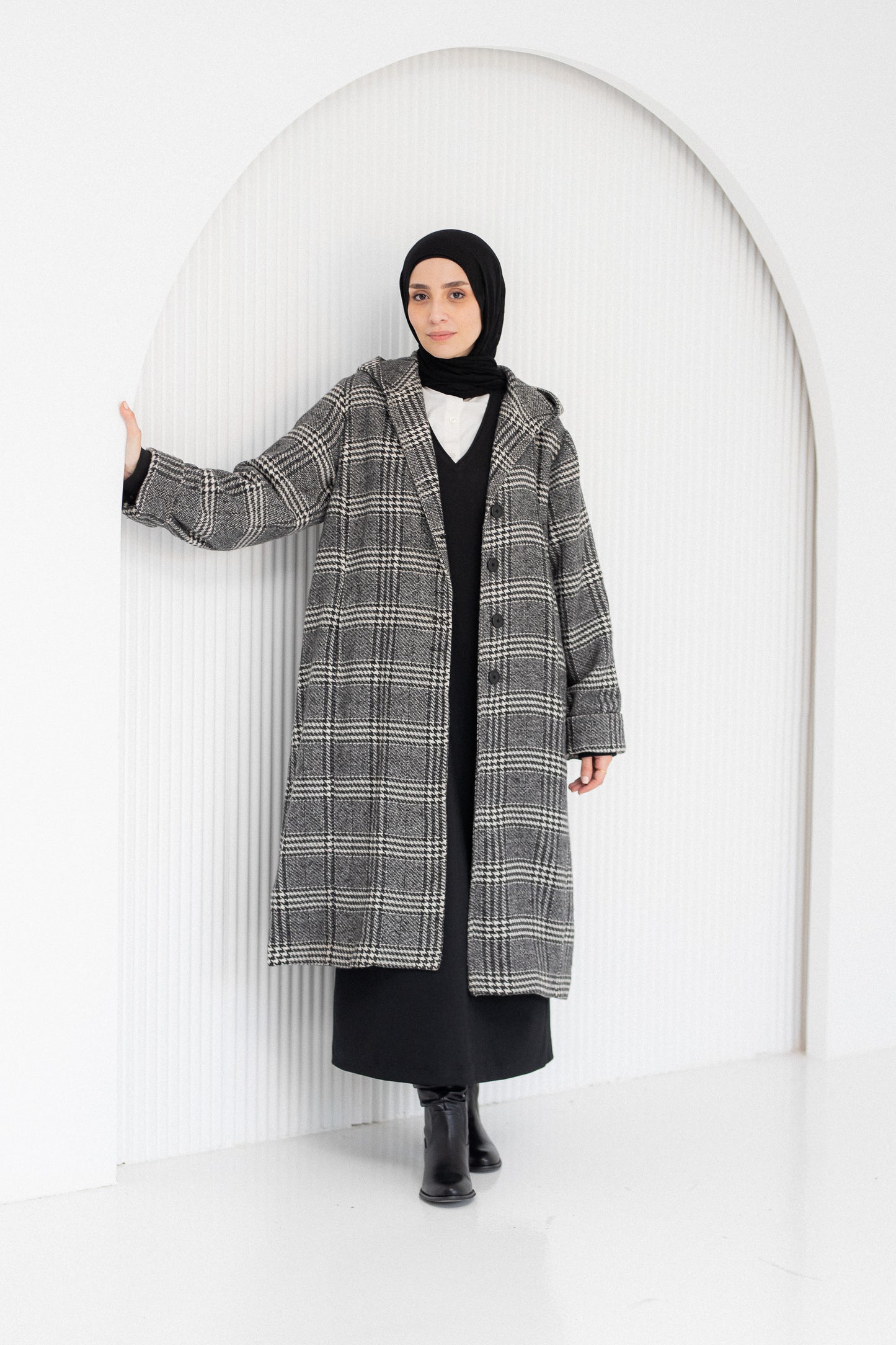 Dress Coat – Check Wool