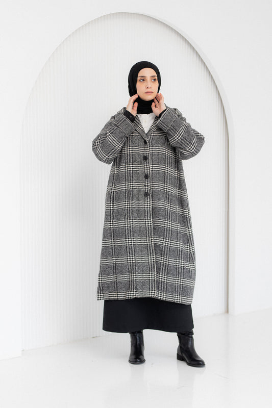 Dress Coat – Check Wool