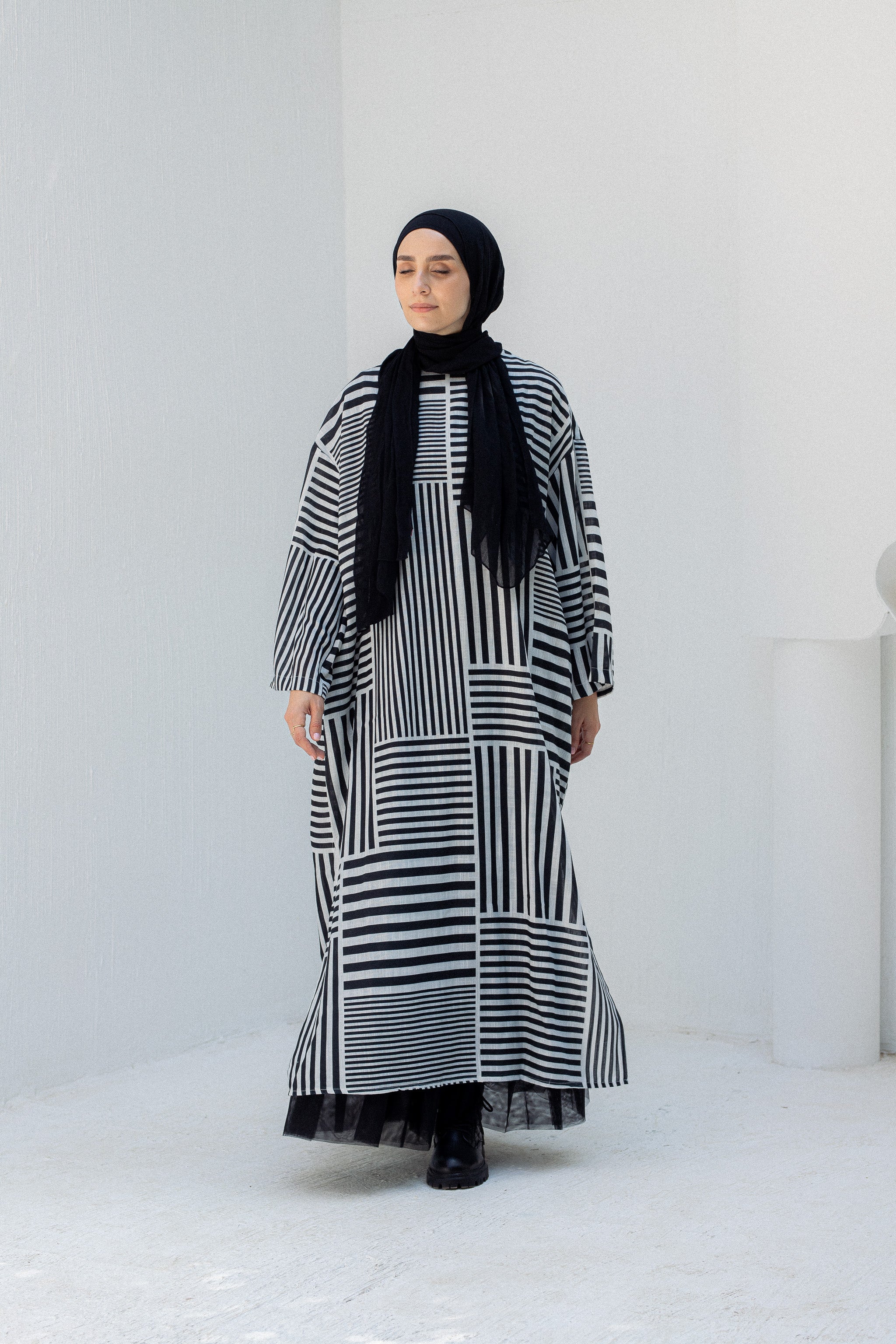 Striped black