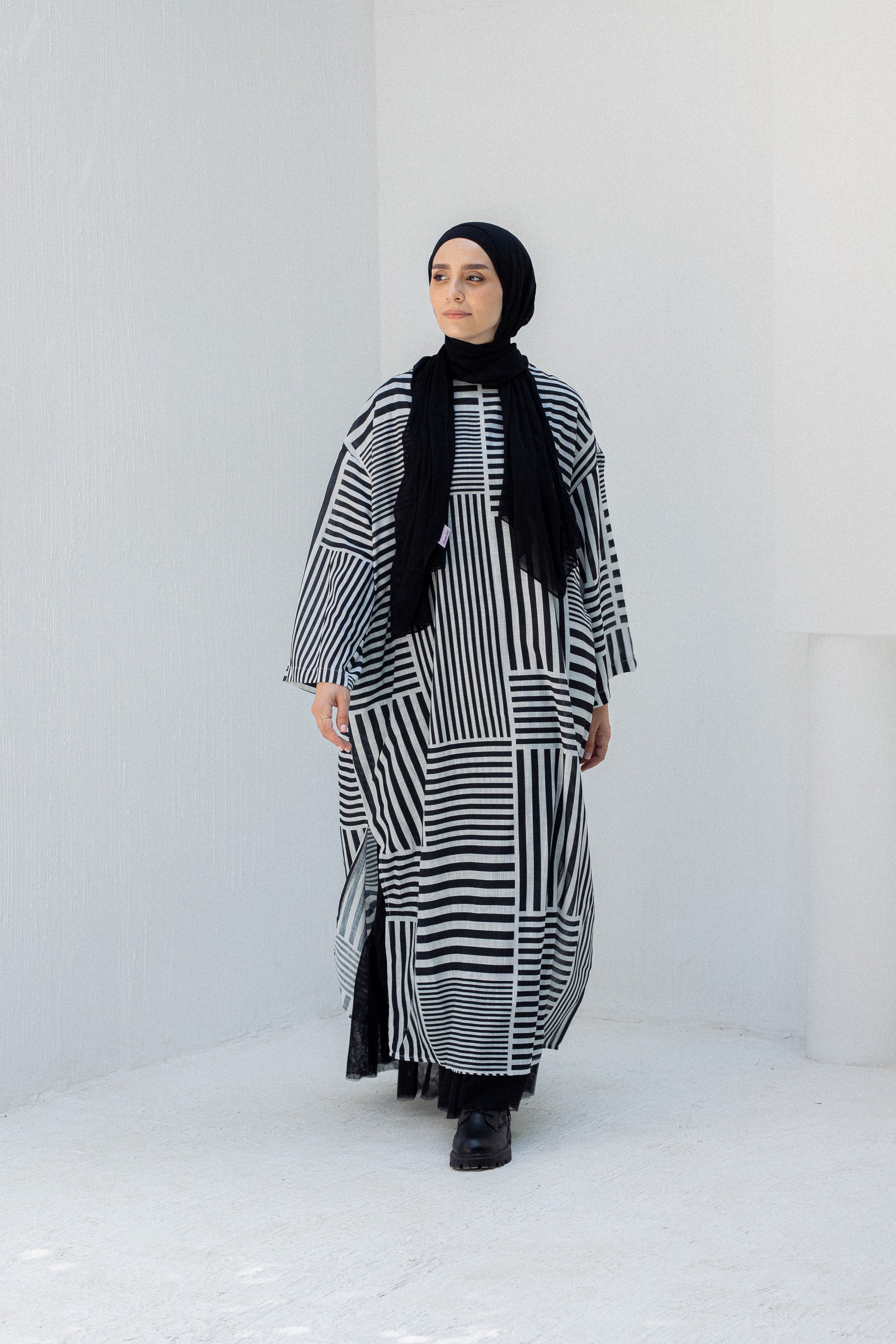 Striped black