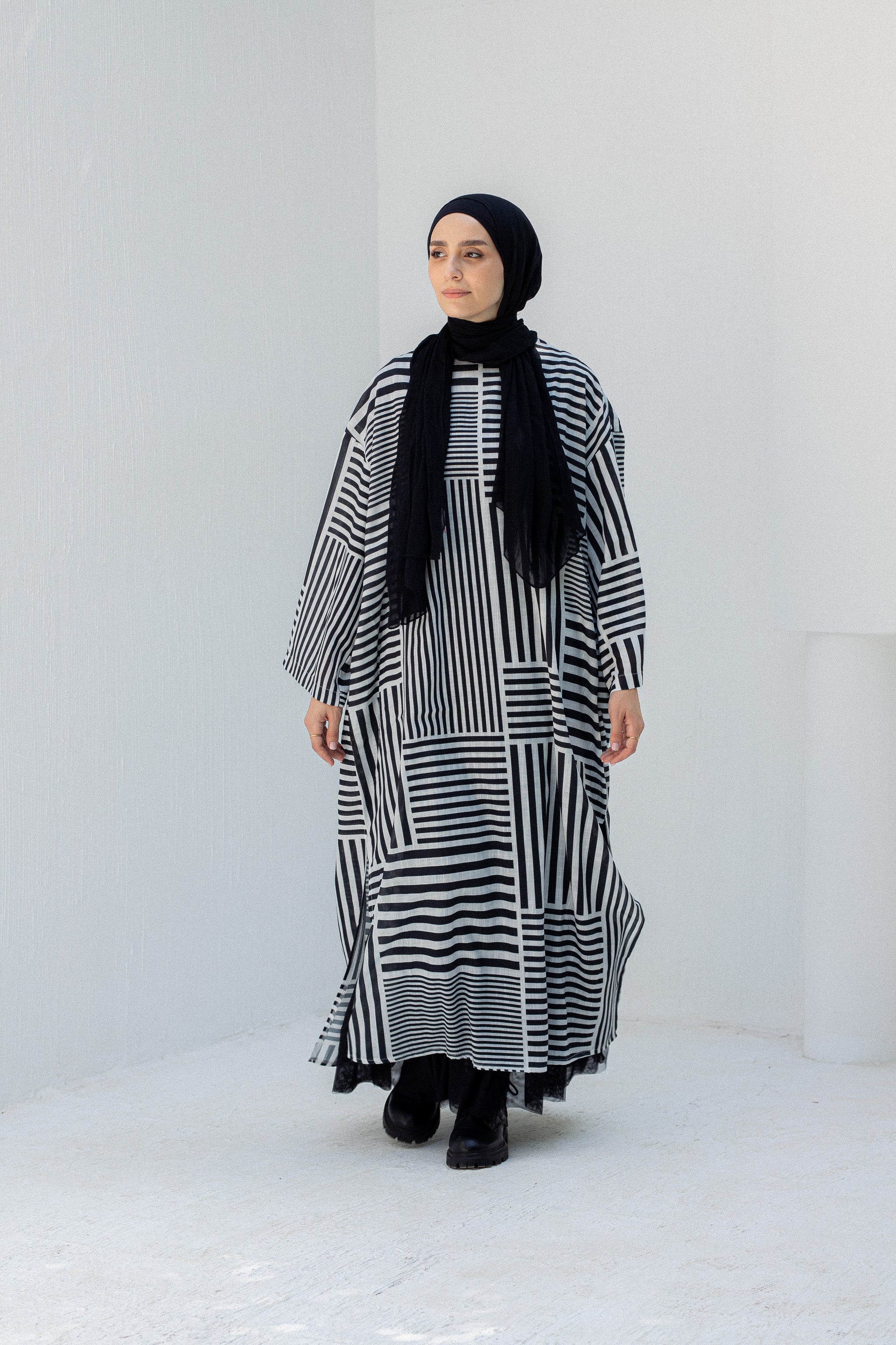 Striped black