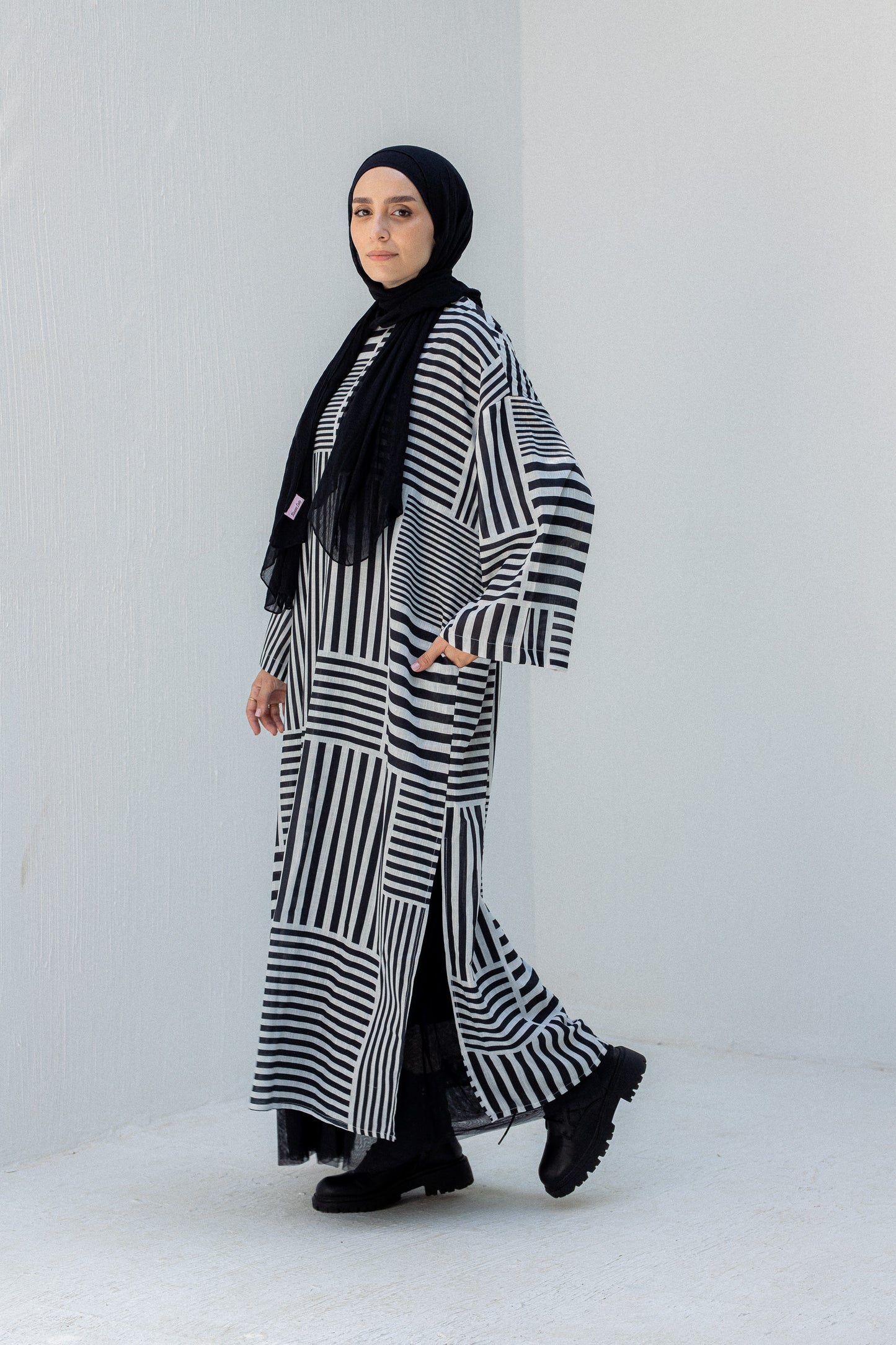 Striped black