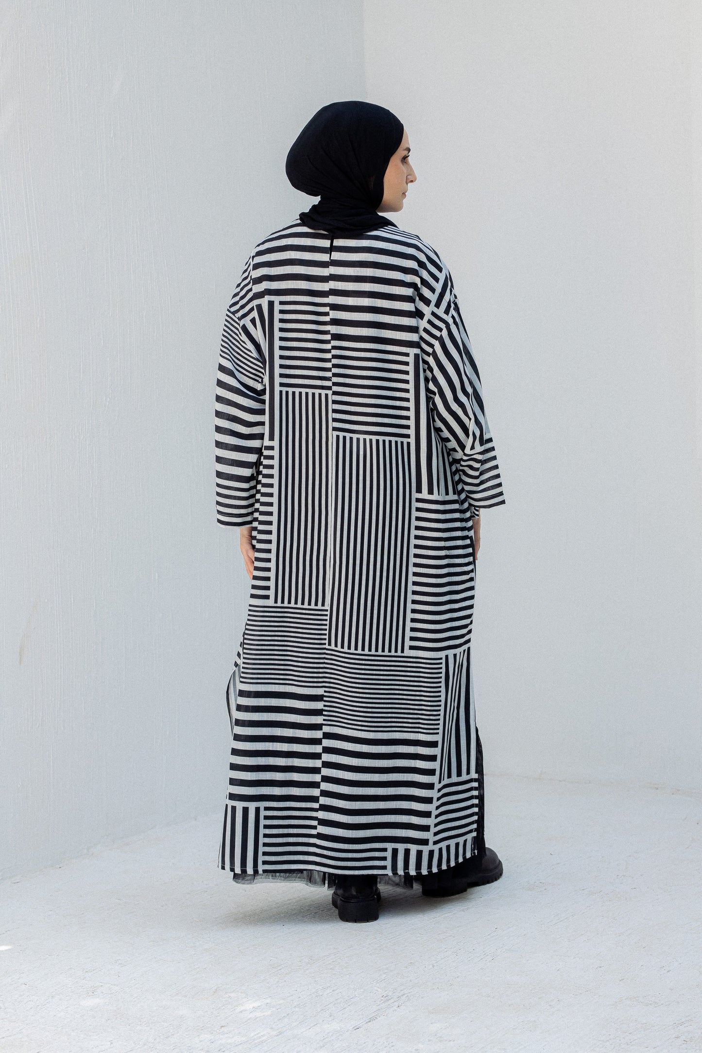 Striped black