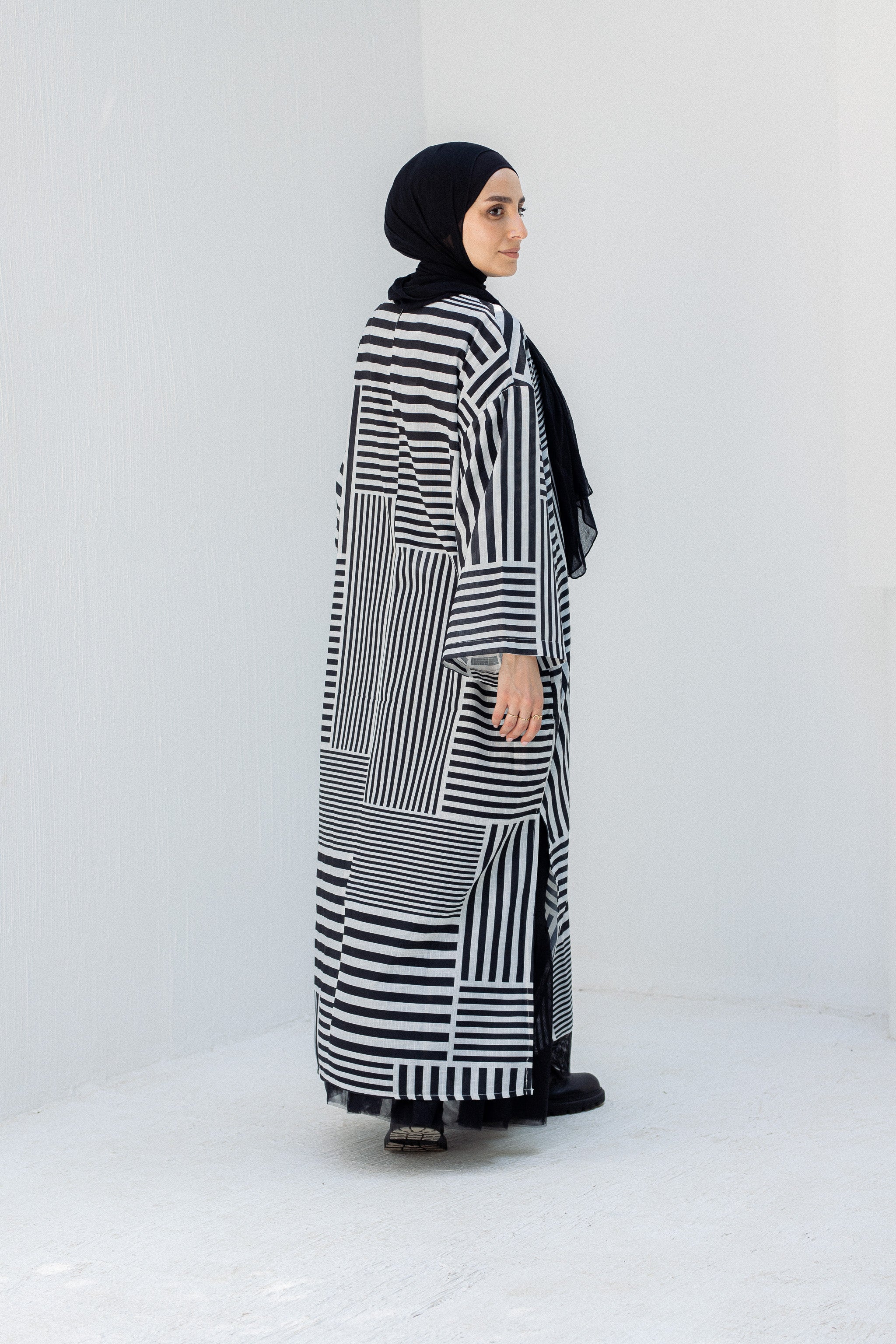 Striped black
