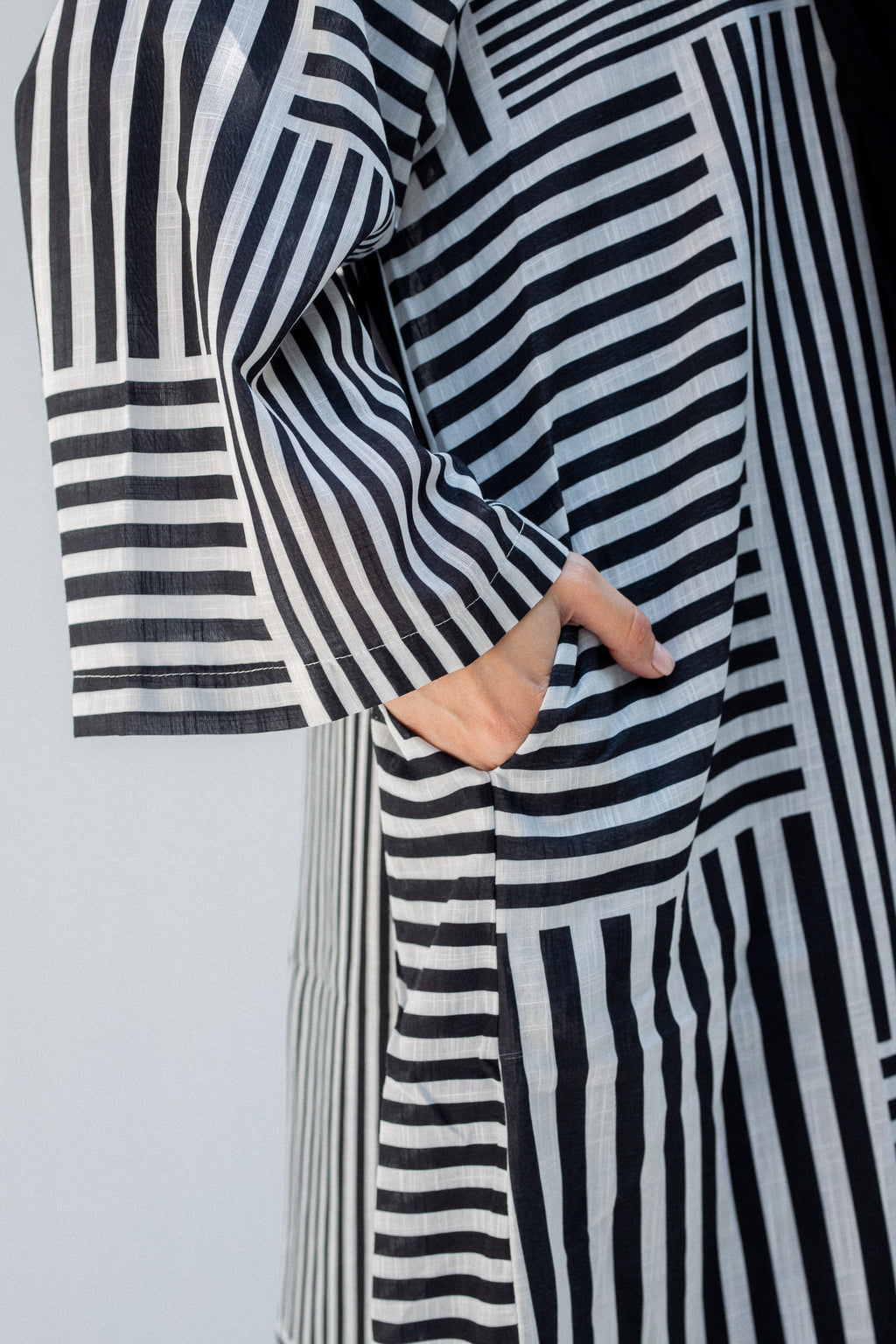 Striped black