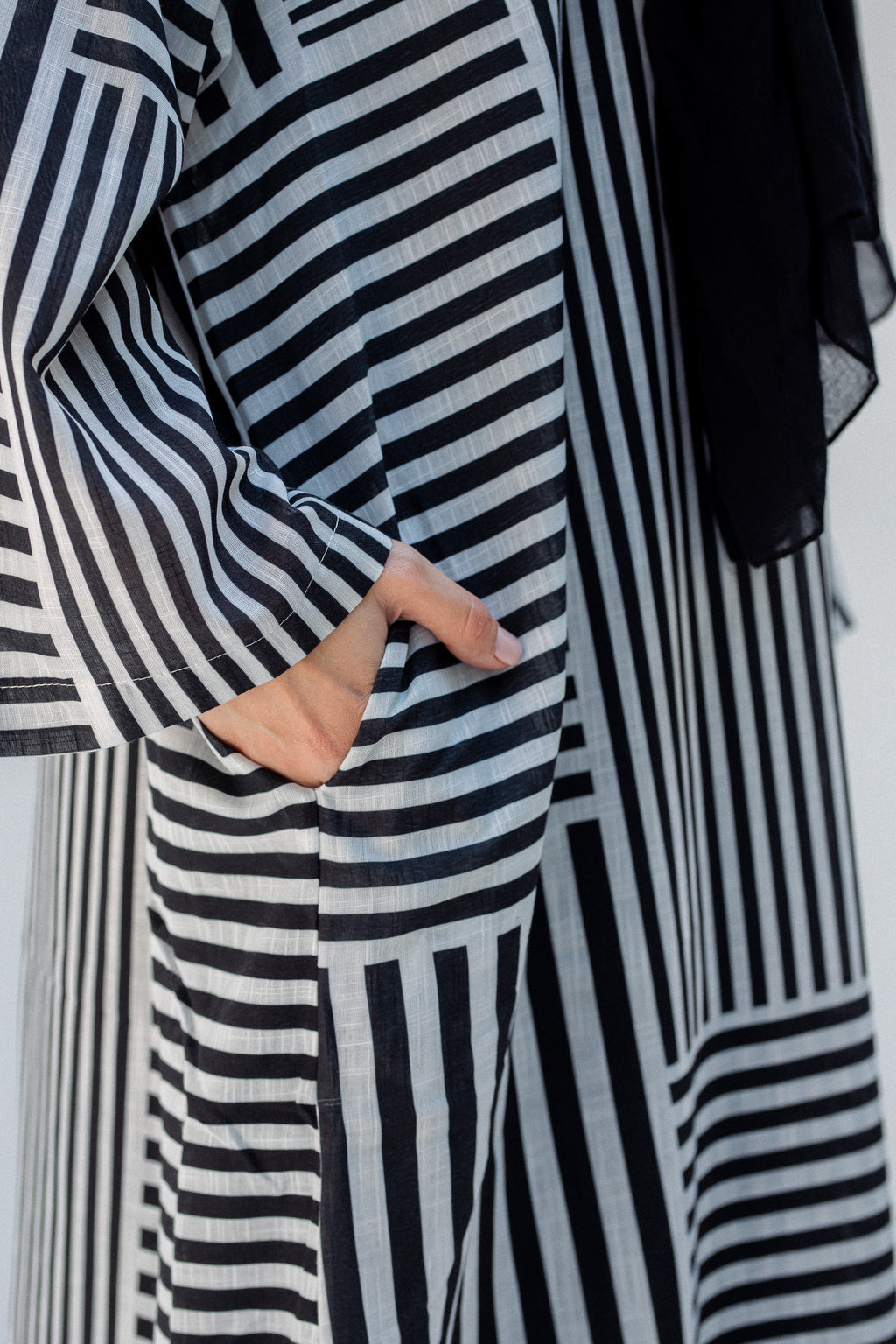 Striped black