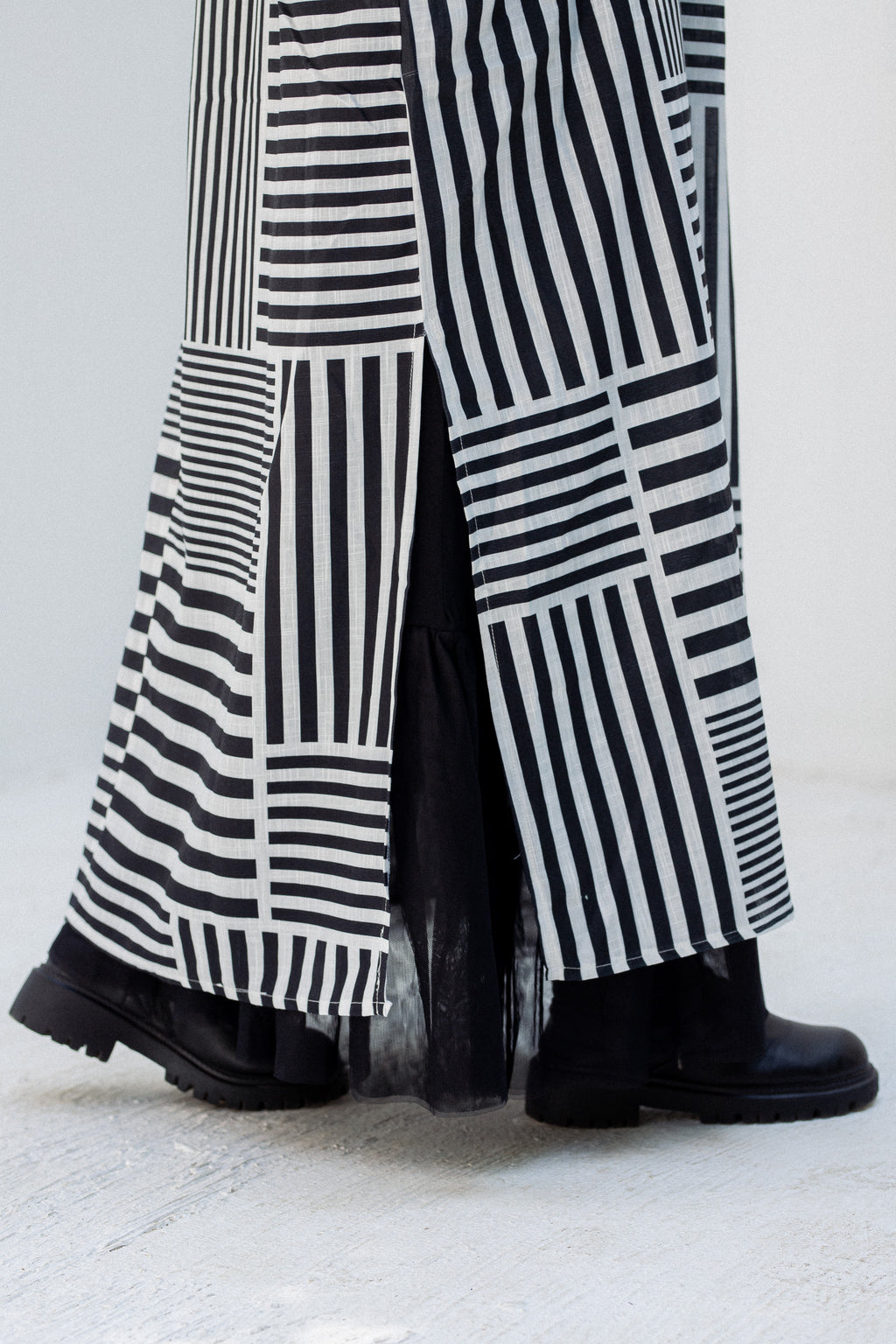 Striped black