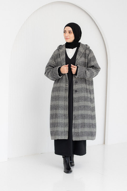 Dress Coat – Check Wool